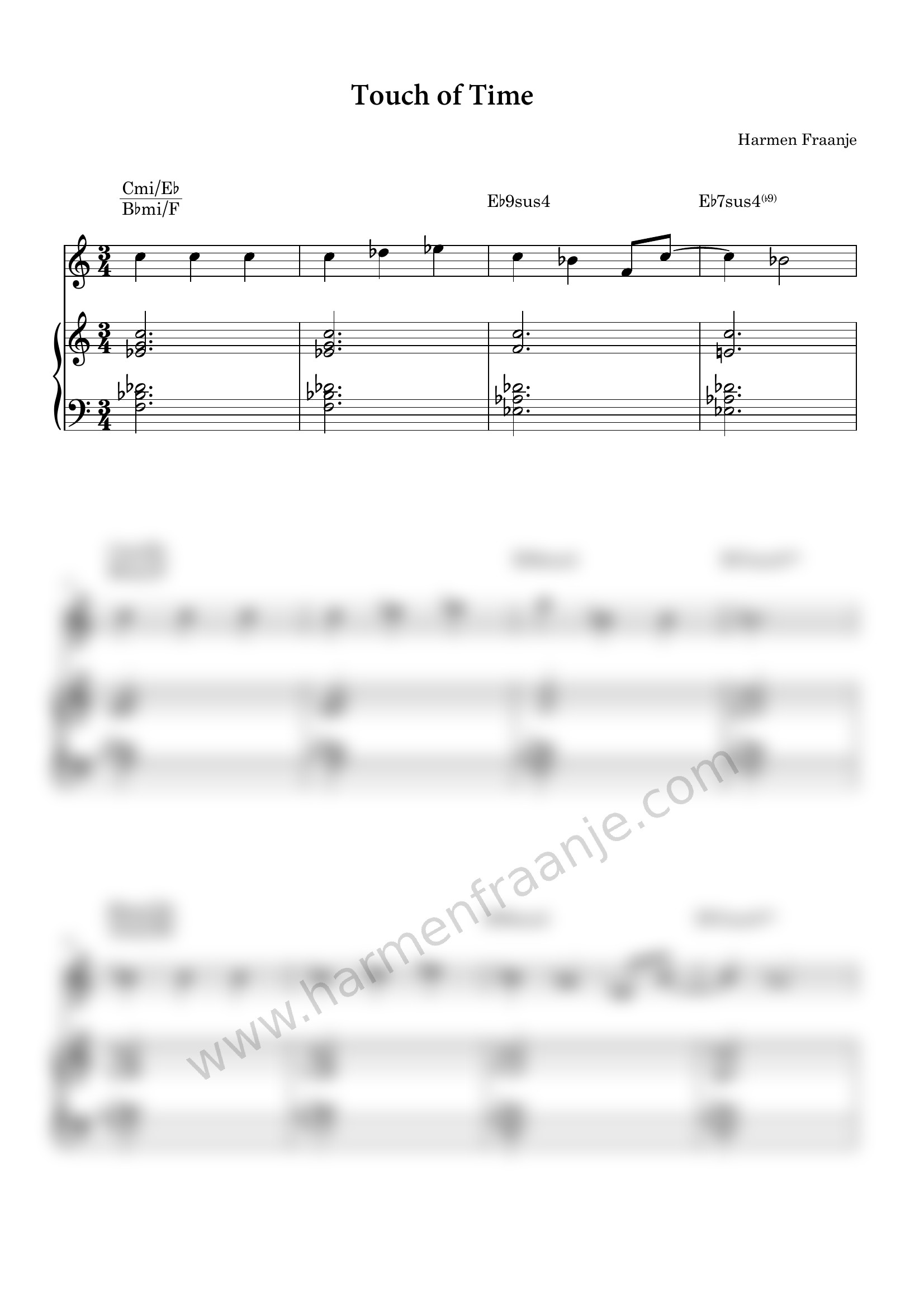 Score Touch of Time