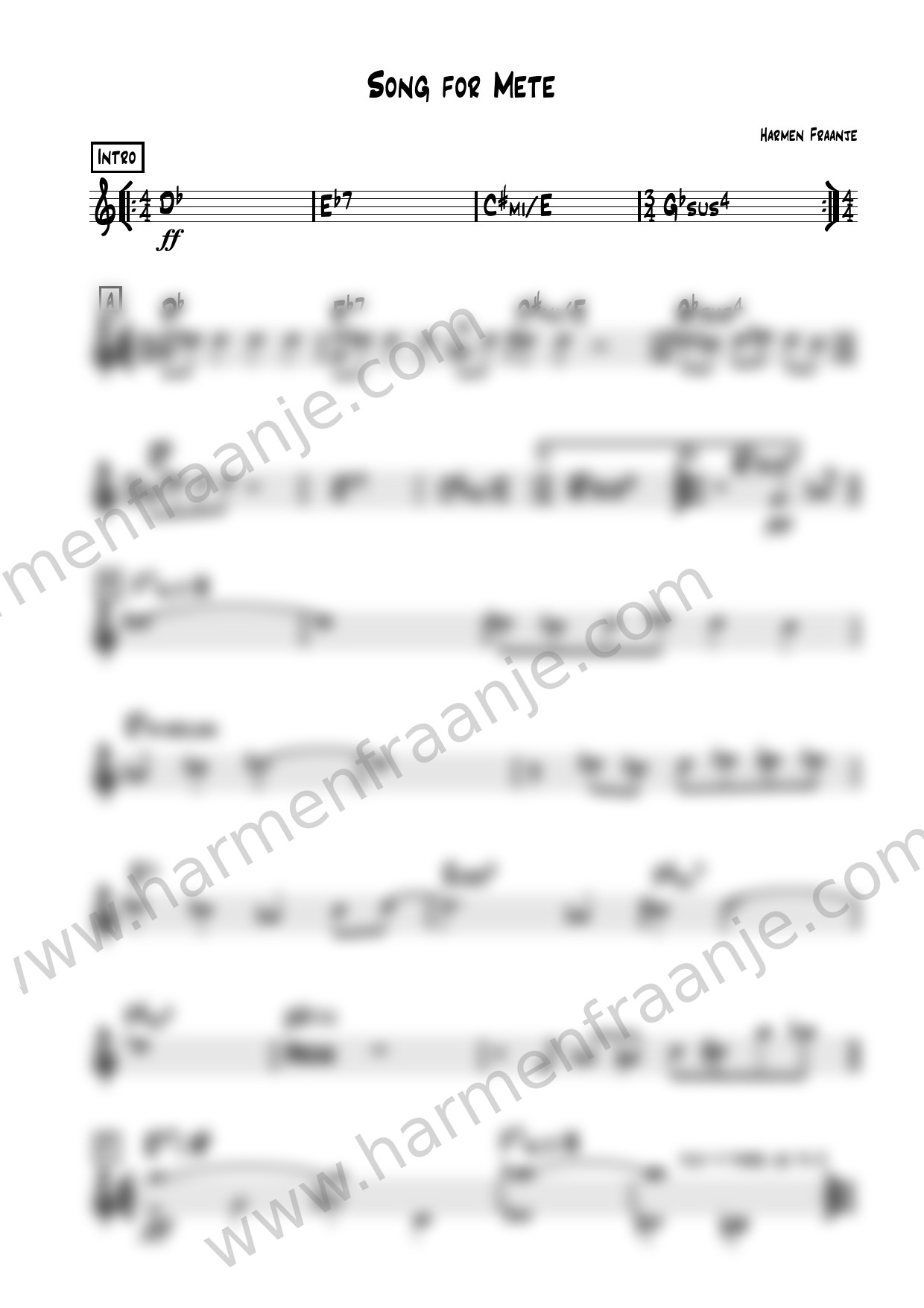 Score Song for Mete